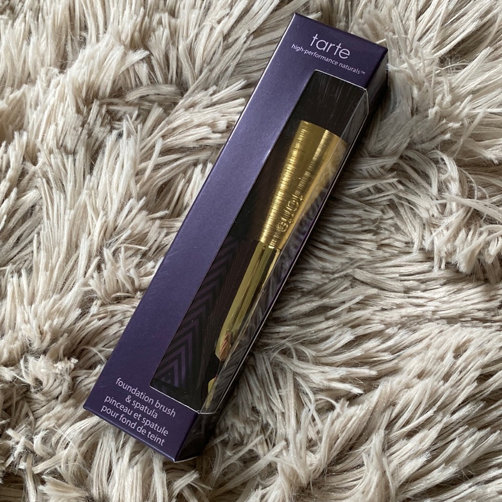 TARTE FOUNDATION BRUSH AND SPATULA 2 IN 1 NIB